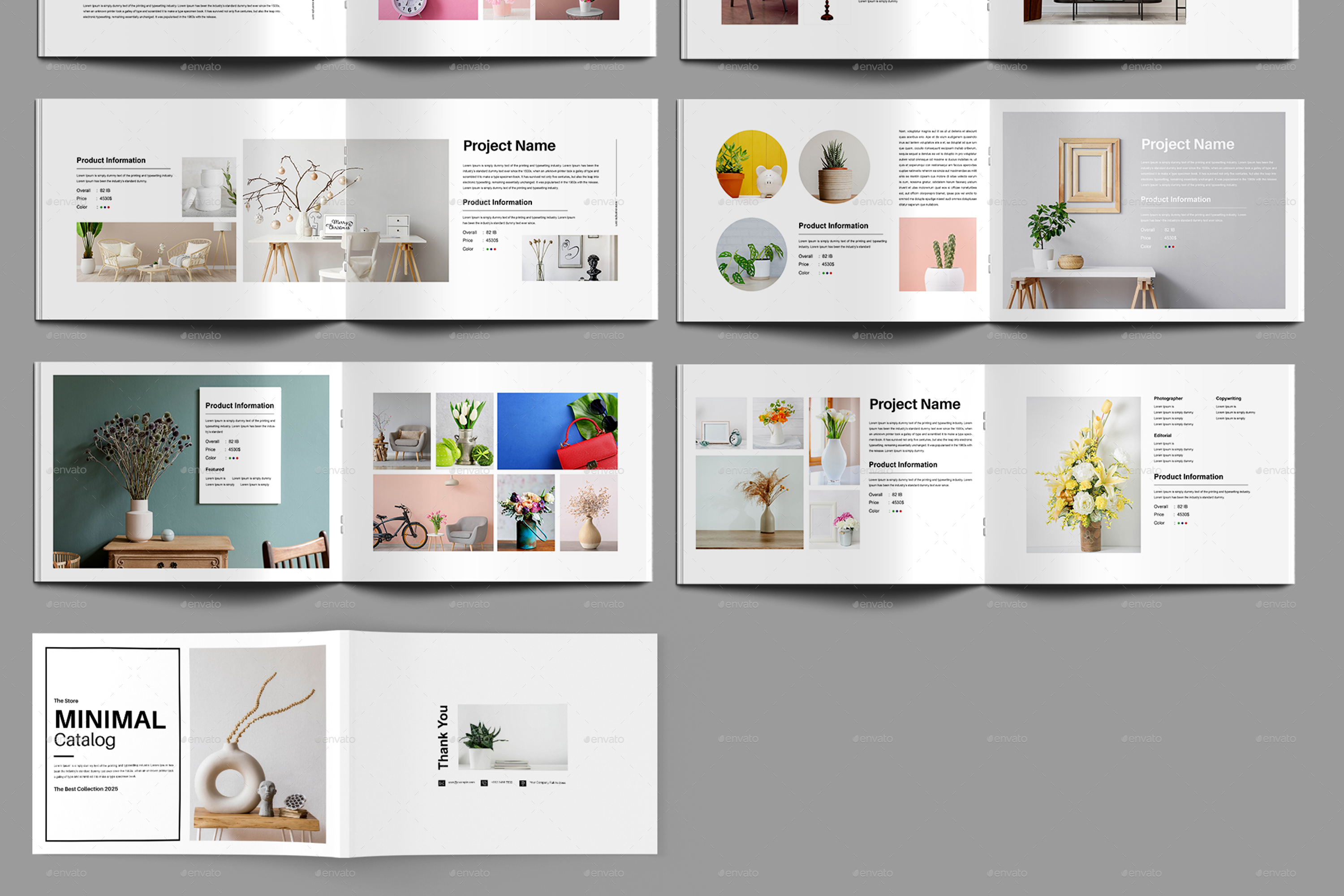 Store Minimal Catalog Design Template, Print Templates GraphicRiver